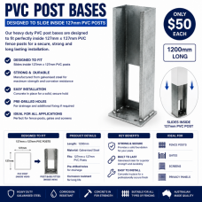 Concrete base to fit 127mm post bases Concrete base to fit 127mm post bases