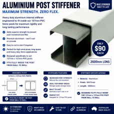 Alloy Stiffener to fit the 127mm Post Alloy Stiffener to fit the 127mm Post