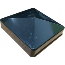 PVC Post Caps 10x Pack 5" Fencing Slimeline Cover 127x127 Posts black