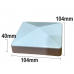 PVC Post Caps 10x Pack 4" Fencing Slimeline Cover 100x100 Posts white Hamptons