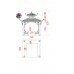 Double Roof Chinese Pagoda Timber Large 3m