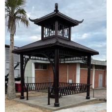 Double Roof Chinese Pagoda Timber Large 3m