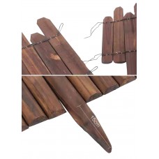 Garden Edging Authentic Asian style timber fence Cedar picket sturdy wood beds
