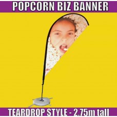 Popcorn Tear drop Banner