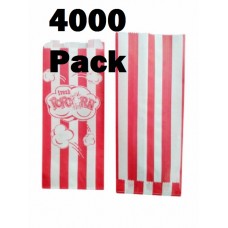 Popcorn Bags 4000 PACK Fetes Events Cinema Suit all popcorn machines bag 