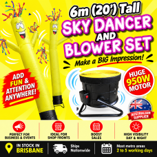 YELLOW Air Dancer Sky Dancer Inflatable Tube Man skydancer INCL. Fan & Man YELLOW Air Dancer Sky Dancer Inflatable Tube Man skydancer INCL. Fan & Man