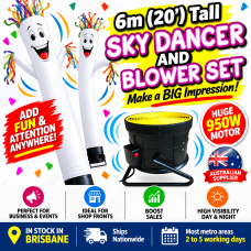 WHITE Air Dancer Sky Dancer Inflatable Tube Man skydancer INCL. Fan & Man WHITE Air Dancer Sky Dancer Inflatable Tube Man skydancer INCL. Fan & Man