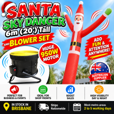 SANTA Air Dancer Sky Dancer Inflatable Tube Man skydancer INCL. Fan & Man SANTA Air Dancer Sky Dancer Inflatable Tube Man skydancer INCL. Fan & Man