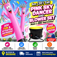 PINK Air Dancer Sky Dancer Inflatable Tube Man skydancer INCL. Fan & Man PINK Air Dancer Sky Dancer Inflatable Tube Man skydancer INCL. Fan & Man