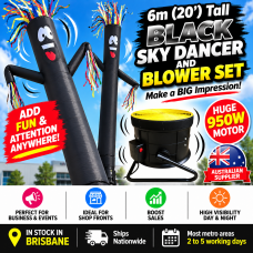 BLACK Air Dancer Sky Dancer Inflatable Tube Man skydancer INCL. Fan & Man BLACK Air Dancer Sky Dancer Inflatable Tube Man skydancer INCL. Fan & Man