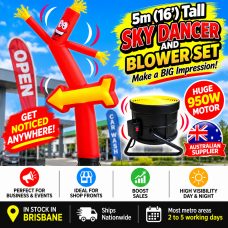 Air Dancer Sky Dancer Inflatable ARROW Tube Man skydancer INCL. Fan & Man NEW