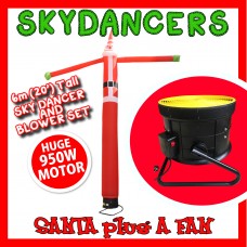 SANTA Air Dancer Sky Dancer Inflatable Tube Man skydancer INCL. Fan & Man