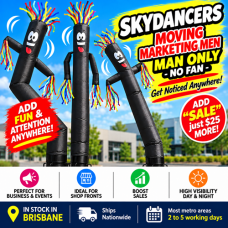 Air Dancer **BLACK** Sky Dancer Inflatable Tube skydancer MAN ONLY Air Dancer **BLACK** Sky Dancer Inflatable Tube skydancer MAN ONLY
