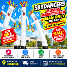 Air Dancer **WHITE** Sky Dancer Inflatable Tube skydancer MAN ONLY Air Dancer **WHITE** Sky Dancer Inflatable Tube skydancer MAN ONLY