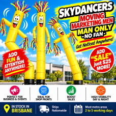 Air Dancer **YELLOW** Sky Dancer Inflatable Tube skydancer MAN ONLY Air Dancer **YELLOW** Sky Dancer Inflatable Tube skydancer MAN ONLY