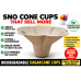 Biodegradable Sno Cone cups 500 x 280mls Flower style