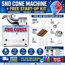 Sno Cone Machine - Commercial - Full Size Sno Cone Machine - Commercial - Full Size