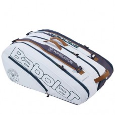 Babolat Pure Wimbledon RH12 12 Racquet Tennis Bag 191518 White Grey 751217