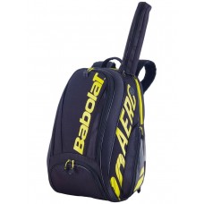 Babolat Pure Aero Backpack black yellow 2 racquets Tennis Bag 183727 753094