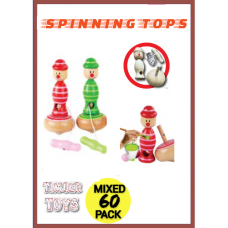 Spinning Tops  - 60 Pack