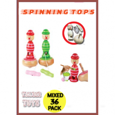 Spinning Tops  - 36 Pack