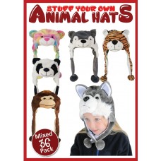 Animal Hats  - 36 Pack