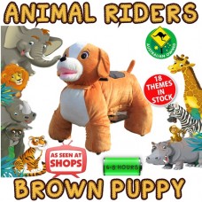 Brown Puppy - Animal Rider shopping centre rides business events kids parties riders