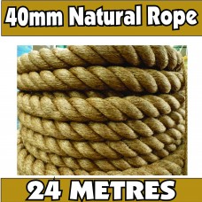 40mm Jute Rope 24m – Natural Landscaping Rope