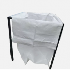 Garden Green Waste Recycle Bag Set 1 Frame + Garden Bag + Hooks Grey Black White