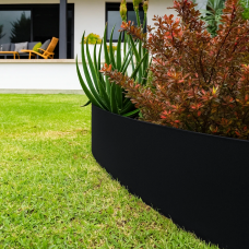 Black Gal Metal Garden Edging - 100mm high - 1 Piece - PICKUP