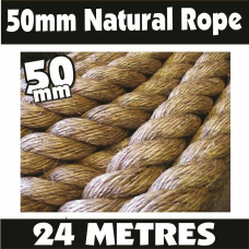 50mm Jute Rope 24m – Natural Landscaping Rope 50mm Jute Rope 24m – Natural Landscaping Rope
