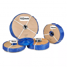 Rural Lay Flat PVC Transfer Hose Blue 4" 102mm x 50m