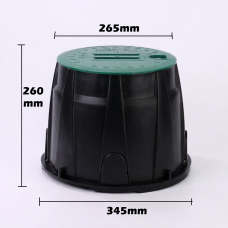 Irrigation Box - Valve Box - 265mm Round - Sprinkler Tap Access