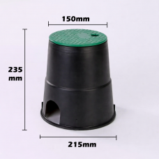 Irrigation Box - Valve Box - 150mm Round - Sprinkler Tap Access