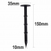 50x Grass Pegs - Lawn Turf Weed Mat - Plastic Pins Stakes Black