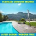 Outdoor shower Diagonal Style Stainless Steel Pool Garden Backyard Beach **NEW** S304 Outdoor shower Diagonal Style Stainless Steel Pool Garden Backyard Beach **NEW** S304