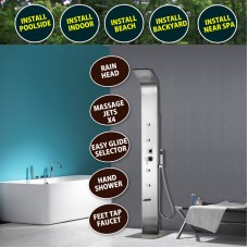 NEW! 316 Stainless Steel Outdoor Massage Shower Backyard Home WATERMARK APPROVED NEW! 316 Stainless Steel Outdoor Massage Shower Backyard Home WATERMARK APPROVED